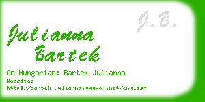 julianna bartek business card